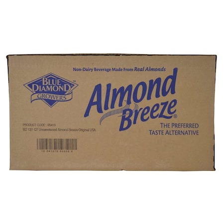 Almond Breeze Almond Breeze Unsweetened Almond Milk Substitute 32 oz. Carton, PK12 5413